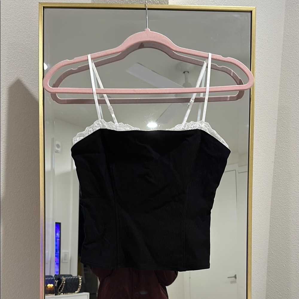 Elegant Black and Lace Women's Top
